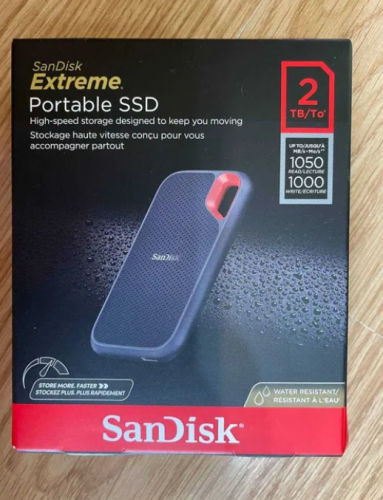 Фото SSD накопичувач SanDisk Extreme Portable V2 2 TB Black (SDSSDE61-2T00-G25) від користувача igorlubinech1