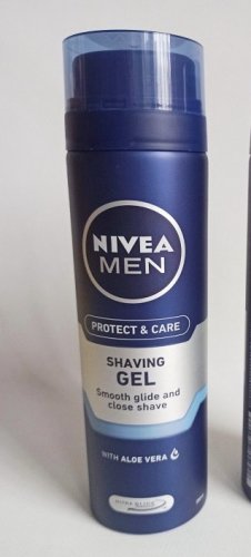 Фото гель для гоління Nivea Гель для бритья  Men Увлажняющий Защита и уход 200мл (4005900369109) від користувача Maya