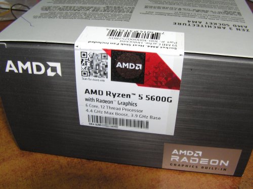 Фото Процесор AMD Ryzen 5 5600G (100-100000252BOX) від користувача 339