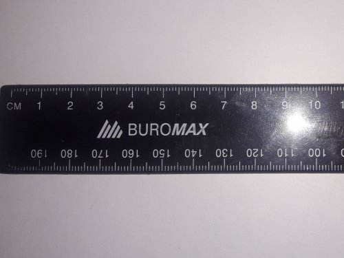 Фото Модельний ряд BuroMax Линейка пластиковая 20 см в блистере, черная  (BM.5827-20) від користувача grindcorefan1