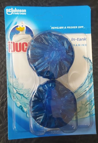 Фото для чищення ванної Duck Таблетка чистоты для сливного бачка Морской 2 х 50 г (5000204004755) від користувача jozefin L
