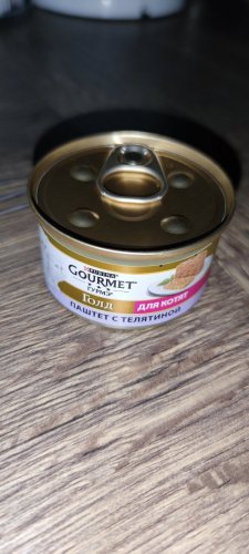 Фото консерви Gourmet Gold для кошенят Паштет з телятиною 85 г (7613036330596) від користувача Serhii