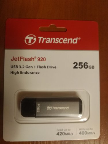 Фото Флешка Transcend 256 GB JetFlash 920 USB 3.2 Black (TS256GJF920) від користувача lordep