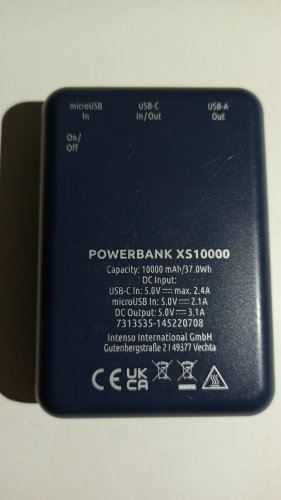 Фото Зовнішній акумулятор (павербанк) Intenso XS10000 10000mAh Black (7313530) від користувача Turbo-Yurik