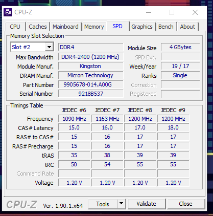Фото Пам'ять для настільних комп'ютерів Kingston 4 GB DDR4 2400 MHz (KVR24N17S8/4) від користувача Baratheon