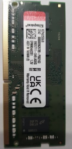 Фото Пам'ять для ноутбуків Kingston 8 GB SO-DIMM DDR4 3200 MHz (KCP432SS6/8) від користувача blez