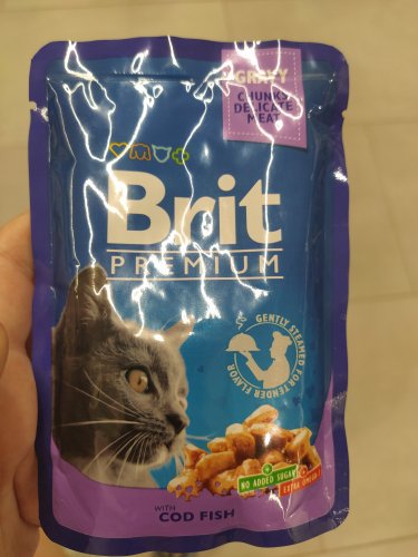 Фото вологий корм Brit Premium Cat Cod Fish 100 г (8595602506002) від користувача Gouster