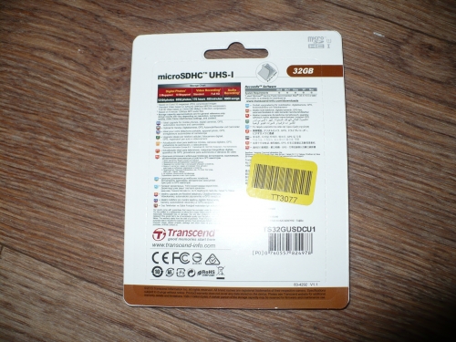 Фото Карта пам'яті Transcend 32 GB microSDHC UHS-I Premium TS32GUSDCU1 від користувача vinyl_acetate