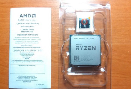 Фото Процесор AMD Ryzen 5 PRO 4650G (100-100000143MPK) від користувача Cerber