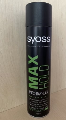 Фото  Syoss Max Hold 400 ml Лак для волос Максимальная фиксация 5 (8410436135177) від користувача Maya