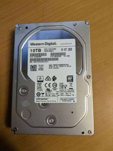 Фото Жорсткий диск WD Ultrastar DC HC330 10 TB SATA (WUS721010ALE6L4/0B42266) від користувача StingerYar