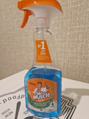 Фото Спрей для прибирання Mr Muscle Моющая жидкость для уборки для стекол 500 мл (4823002001013) від користувача 2364275