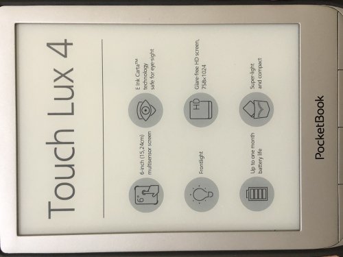 Фото Електронна книга з підсвічуванням PocketBook 627 Touch Lux4 Matte Silver (PB627-S-CIS) від користувача Andrew_Shisteroff