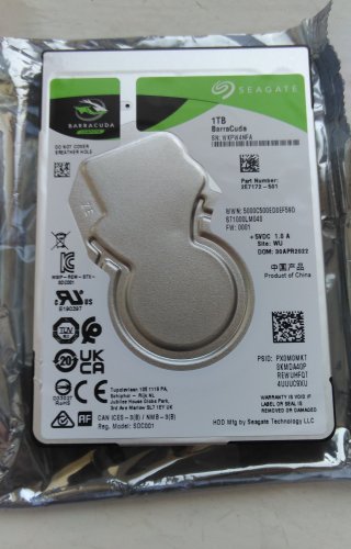 Фото Жорсткий диск Seagate BarraCuda 2,5" (ST1000LM048) від користувача 