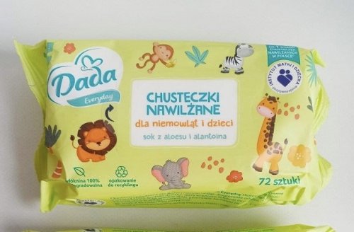 Фото Вологі серветки дитячі Dada Влажные салфетки для новорожденных 72 шт (5905279053861) від користувача Maya