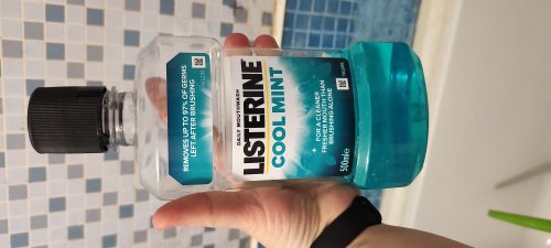 Фото ополіскувач для ротової порожнини Listerine Cool Mint рідина для полоскання  рота для свіжого подиху  500 мл від користувача Chrustiahka