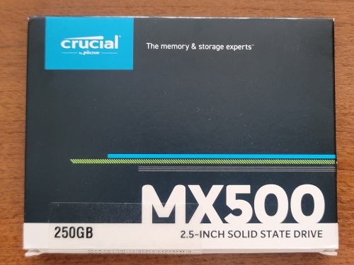 Фото SSD накопичувач Crucial MX500 2.5 250 GB (CT250MX500SSD1) від користувача Ironhide