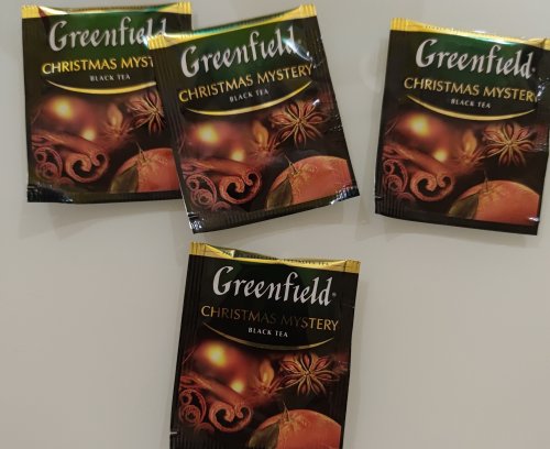 Фото чай з добавками Greenfield Чай в пакетиках черный Christmas Mystery 25шт Корица (4823096802480) від користувача Mexanik
