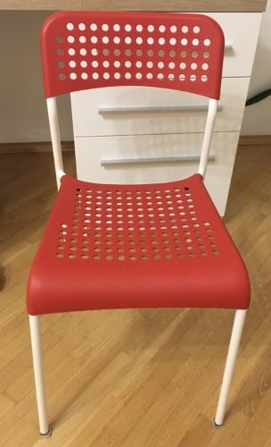 Фото Стілець IKEA ADDE белый+красный (902.191.84) від користувача Maya