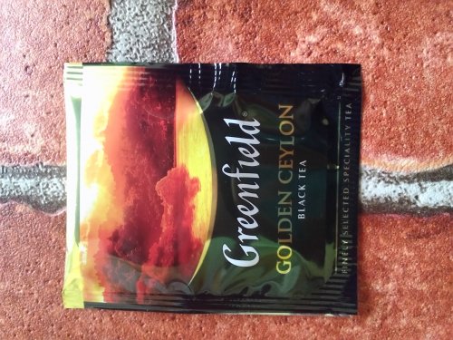 Фото чорний чай Greenfield Golden Ceylon 100 шт (4823096801704) від користувача Ксения Ксения