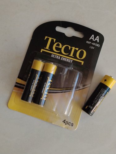 Фото Батарейка Tecro AA bat Carbon-Zinc 4шт Extra Energy R6P-4B(UE) від користувача Andy