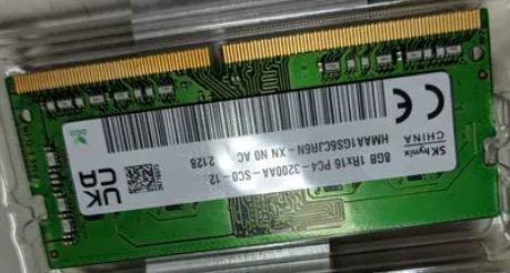 Фото Пам'ять для ноутбуків SK hynix 8 GB SO-DIMM DDR4 3200 MHz (HMA81GS6DJR8N-XN) від користувача 