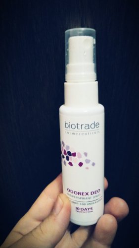 Фото  Biotrade Спрей-антиперспирант длительного действия  Odorex Deo 10 дней без пота и запаха 5 мл (4770083054158/ від користувача BelyiSnow