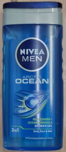 Фото гель для душу Nivea Гель для душа  Men 2в1 Arctic Ocean мужской для тела и волос с морской солью 250 мл (4005900654250) від користувача Serhii