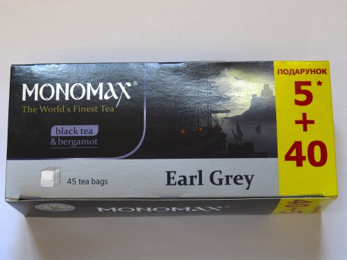 Мономах Чай черный пакетированный Earl Grey 25 х 2 г 