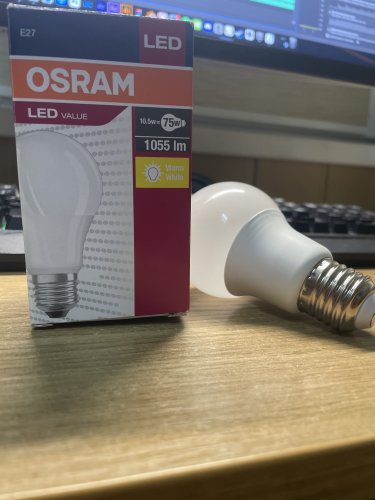 Фото Світлодіодна лампа LED Osram LEDSTAR Stick 1055Lm 10W 2700K E27 (4058075059191) від користувача Дмитро Кушнаренко