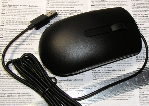Фото Миша Dell MS116 USB Wired Optical Mouse Kit (570-AAIS) від користувача 339
