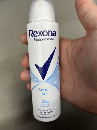 Фото  Rexona Дезодорант-спрей  Motionsense Cotton Dry, 150 мл (8712561844703) від користувача Orestiv.