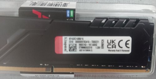 Фото Пам'ять для настільних комп'ютерів Kingston FURY 16 GB DDR4 3200 MHz Beast Black (KF432C16BB/16) від користувача Romanoff