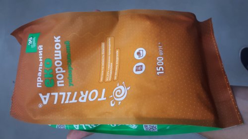 Фото Пральний порошок Tortilla Эко порошок универсальный 1.5 кг (4823015909078) від користувача Serhii Mykhelev