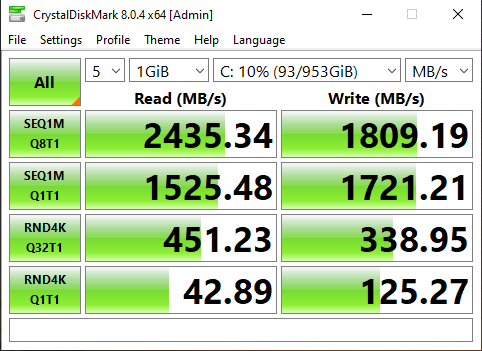 Фото SSD накопичувач Apacer AS2280P4 1 TB (AP1TBAS2280P4-1) від користувача Сергій