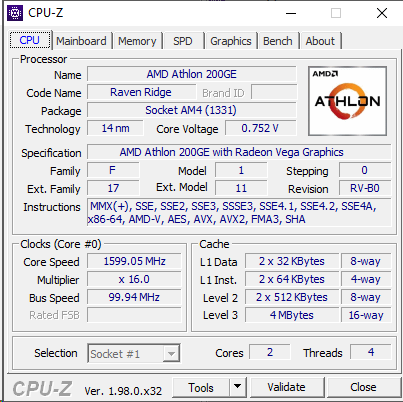 Фото Процесор AMD Athlon 200GE (YD200GC6M2OFB) від користувача Ruloff
