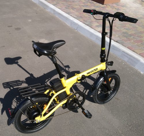 Фото Електровелосипед складаний Maxxter Urban Plus yellow-black від користувача Дима