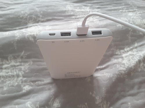 Фото Зовнішній акумулятор (Power bank) Awei P56K 30000mAh White від користувача 1945