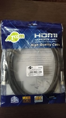 Фото Кабель ATcom Premium HDMI 2m Black (23782) від користувача uncle joseph