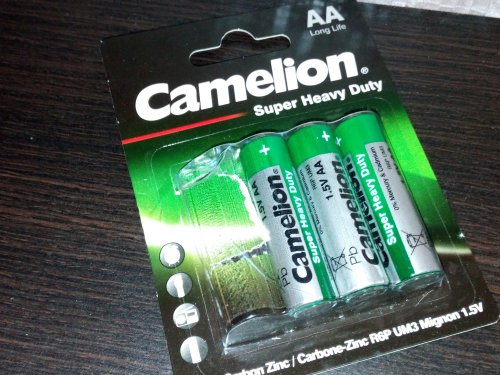 Фото Батарейка Camelion AA bat Zinc-Carbon 4шт Green Series (R6P-SP4G) від користувача dr_ula