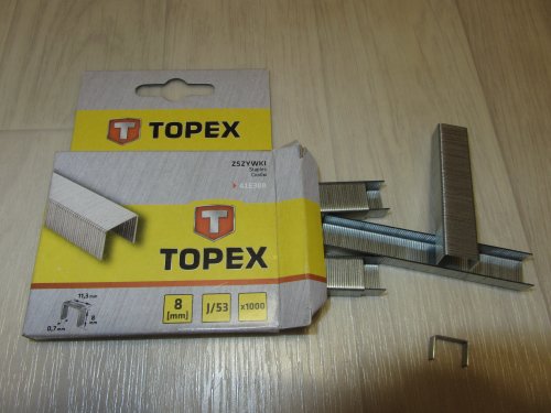 Фото скоби для степлера будівельного TOPEX 41E308 від користувача yxxx