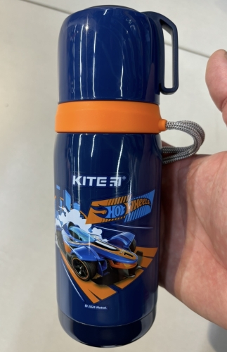 Фото Термос дитячий Kite Hot Wheels Синій 350 мл (HW24-301) від користувача Orestiv.