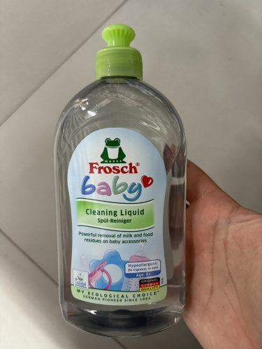 Фото Рідина для миття посуду Frosch Средство для мытья детской посуды Baby 500 мл (4001499908347) від користувача Orestiv.