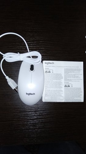 Фото Миша Logitech B-100 Optical Mouse white (910-003360) від користувача uncle joseph