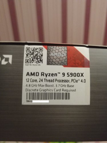 Фото Процесор AMD Ryzen 9 5900X (100-100000061WOF) від користувача Макс Мотылёв