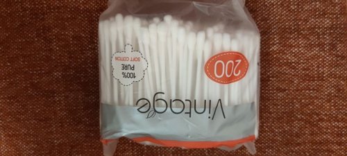 Фото ватні палички Vintage Cosmetics Ватные палочки  200 шт. (4820164151587) від користувача Serhii