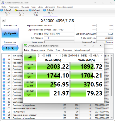 Фото SSD накопичувач Kingston XS2000 4 TB (SXS2000/4000G) від користувача Never_Settle