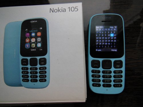 Фото Мобільний телефон Nokia 105 Single Sim 2019 Blue (16KIGL01A13) від користувача 