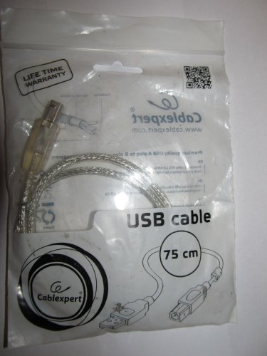 Фото Кабель USB Type-B Cablexpert USB 2.0 AM/BM 0.75m (CCF-USB2-AMBM-TR-0.75M) від користувача grindcorefan1