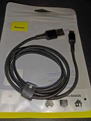 Фото Кабель USB Type-C Baseus halo data cable USB For Type-C 3A 1m Black (CATGH-B01) від користувача dr_ula